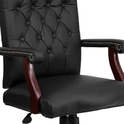 Office Chairs*Flash Furniture Martha Washington LeatherSoft Swivel Executive Office Chair, Black (801LLF05BKLEA)