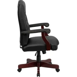 Office Chairs*Flash Furniture Martha Washington LeatherSoft Swivel Executive Office Chair, Black (801LLF05BKLEA)
