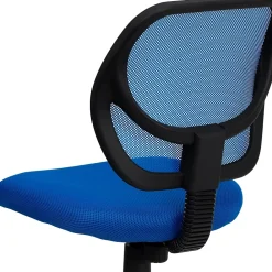 Office Chairs*Flash Furniture Neri Armless Ergonomic Mesh Swivel Low Back Task Office Chair, Blue (WA3074BL)
