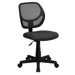 Office Chairs*Flash Furniture Neri Armless Ergonomic Mesh Swivel Low Back Task Office Chair, Gray (WA3074GY)