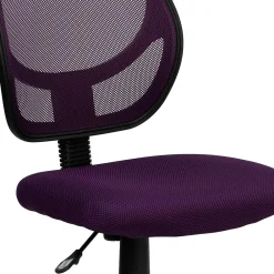Office Chairs*Flash Furniture Neri Armless Ergonomic Mesh Swivel Low Back Task Office Chair, Purple (WA3074PUR)