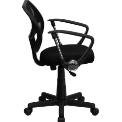 Office Chairs*Flash Furniture Neri Ergonomic Mesh Swivel Low Back Task Office Chair, Black (WA3074BKARM)