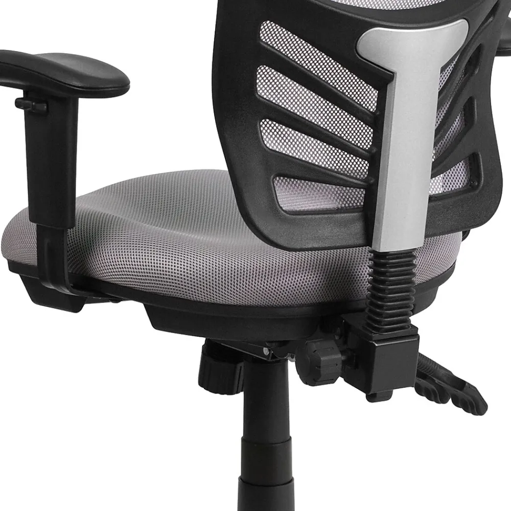 Ergonomic Chairs*Flash Furniture Nicholas Ergonomic Mesh Swivel Mid-Back Multifunction Executive Office Chair, (HL0001GY) Gray