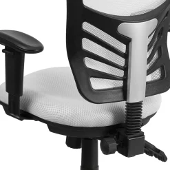 Ergonomic Chairs*Flash Furniture Nicholas Ergonomic Mesh Swivel Mid-Back Multifunction Executive Office Chair, (HL0001WH) White
