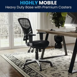 Ergonomic Chairs*Flash Furniture Nicholas Ergonomic Mesh Swivel Mid-Back Multifunction Executive Office Chair, (HL0001) Black