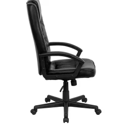 Office Chairs*Flash Furniture Nora LeatherSoft Swivel High Back Executive Office Chair, Black (GO7102)