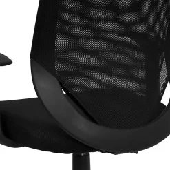 Office Chairs*Flash Furniture Norris Ergonomic Mesh Swivel Mid-Back Tapered Back Task Office Chair, Black (LFW95ABK)