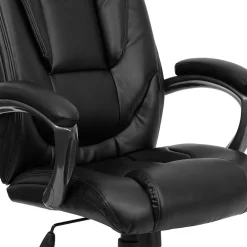 Office Chairs*Flash Furniture Oma Ergonomic LeatherSoft Swivel High Back Executive Office Chair, Black (GO7194BBK)