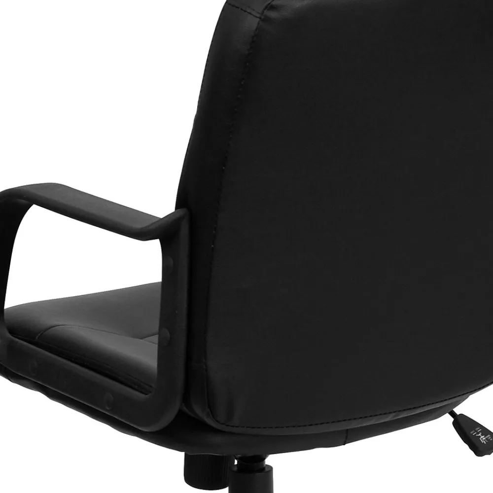 Office Chairs*Flash Furniture Paulson Vinyl Swivel Mid-Back Executive Office Chair, Black (H8020)