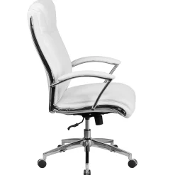 Office Chairs*Flash Furniture Rebecca LeatherSoft Swivel High Back Executive Office Chair, White (GO2192WH)