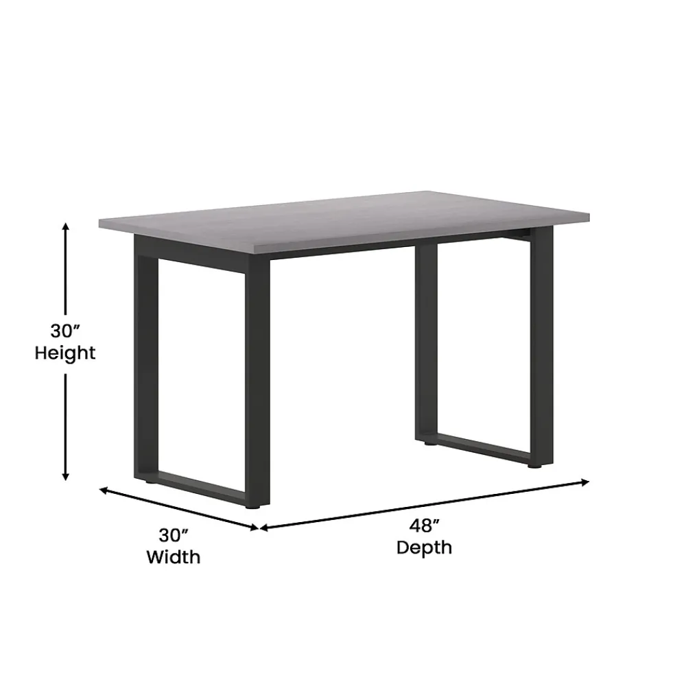 Conference Room Tables*Flash Furniture Redmond 48"W x 30"D Conference Table, Laminate, Gray Oak (MTM4830LTGRYUBF)