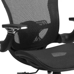 Office Chairs*Flash Furniture Sam Ergonomic Mesh Swivel Mid-Back Executive Office Chair, Transparent Black (GOWY87)