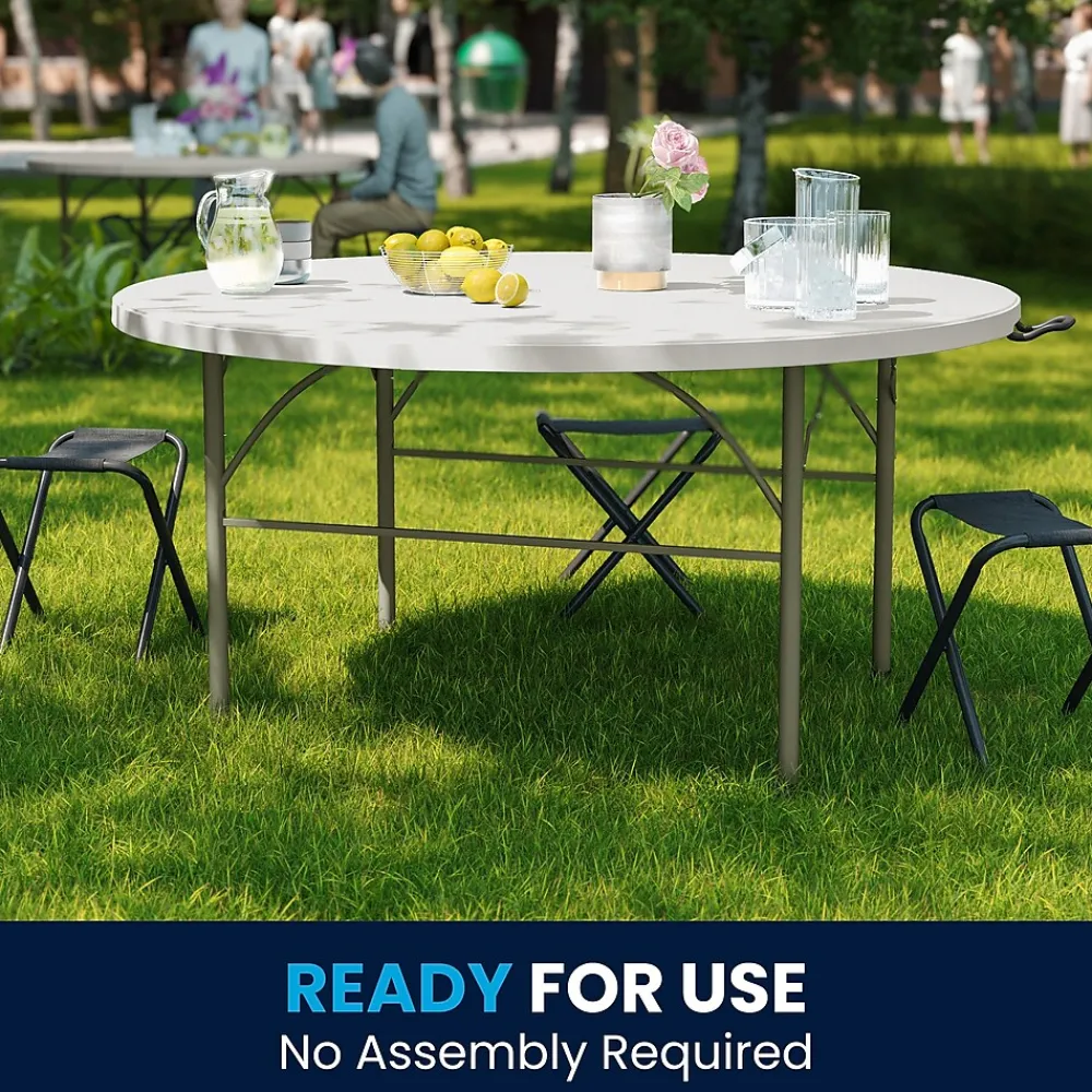 Folding Tables*Flash Furniture Scarborough Folding Table, 60.5" x 60.5", White (DAD154Z)