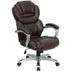 Office Chairs*Flash Furniture Stella Ergonomic LeatherSoft Swivel High Back Executive Office Chair, Brown (GO901BN)