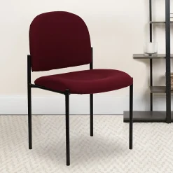 Folding & Stacking*Flash Furniture Tania Fabric Stackable Side Reception Chair, Burgundy (BT5151BY)