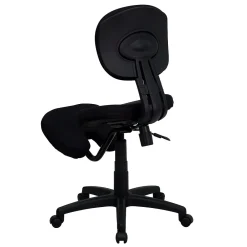 Office Chairs*Flash Furniture Tatum Armless Ergonomic Fabric Mobile Kneeling Posture Task Office Chair, Black (WL1430)