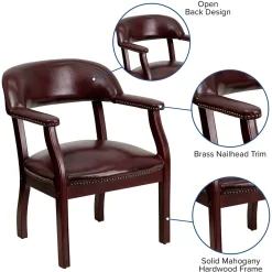 Office Chairs*Flash Furniture Vinyl Conference Chair, Oxblood (BZ105OXBLD)