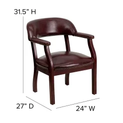 Office Chairs*Flash Furniture Vinyl Conference Chair, Oxblood (BZ105OXBLD)