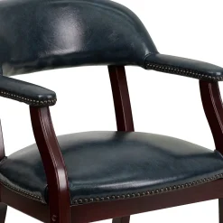 Office Chairs*Flash Furniture Vinyl Mid Back Luxurious Conference Chair, Navy