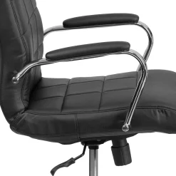 Office Chairs*Flash Furniture Vivian Vinyl Swivel Mid-Back Executive Office Chair, Black (GO2240BK)
