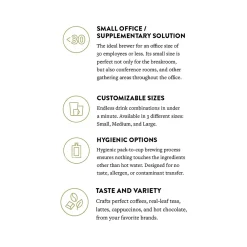 Flavia AROMA 10-Cup Commercial Automatic Coffee Maker, Black (18000564)