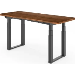 Standing Desks*FlexiSpot E7Q 72"W Electric Adjustable Standing Desk, Black Walnut/Black (E7QB7230-BW)