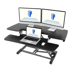 Standing Desks*FlexiSpot M7 Series 40"W Manual Rectangular Adjustable Standing Desk Converter, Black (M7-E-40B)