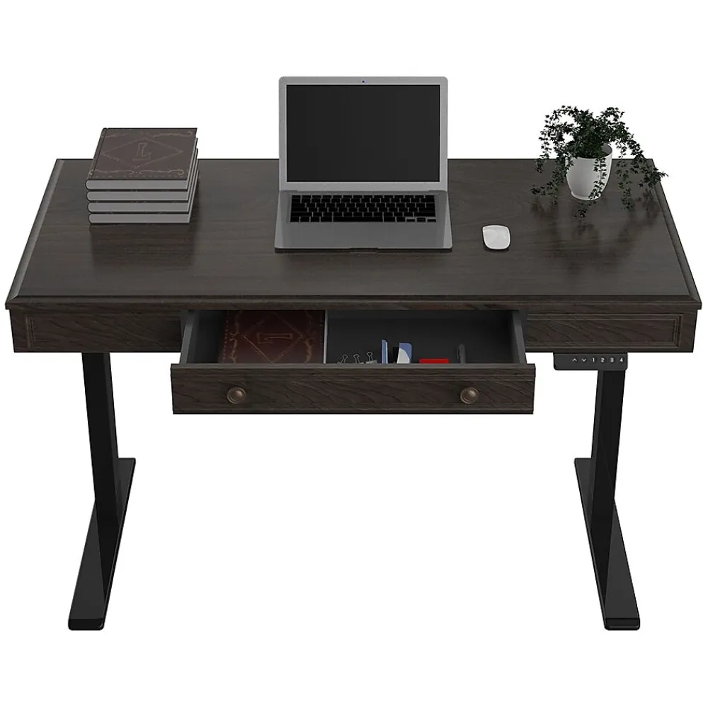 Standing Desks*FlexiSpot 48"W Electric Adjustable Standing Desk, Brown (UD5B-OFF)