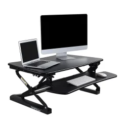 Standing Desks*FlexiSpot 35"W Manual Sit-Stand Desk Converter, Black (M2B)