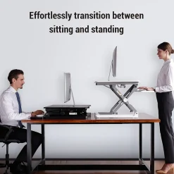 Standing Desks*FlexiSpot 35"W Manual Sit-Stand Desk Converter, Black (M2B)