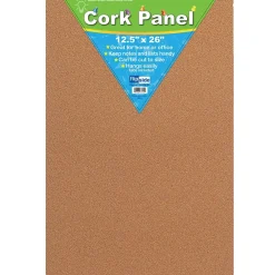 Bulletin*Flipside 12 1/2" x 26" Cork Panel, 2/Bundle (FLP37012)