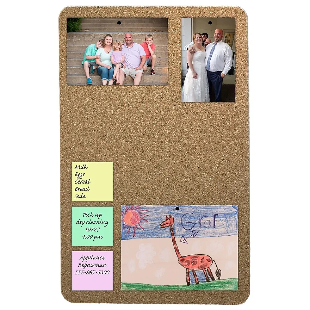 Bulletin*Flipside Cork Bulletin Board, 2' x 1.5', 5/Carton (10086)