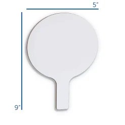 Dry Erase*Flipside Dry Erase Answer Paddle, 9" x 5", 2/Bundle (10036)