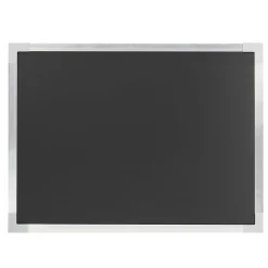 Dry Erase*Flipside Dry-Erase Blackboard, Aluminum Frame, 24" x 36" (17931)