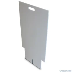 Dry Erase*Flipside Dry-Erase Marquee Easel, 35.5", White Corrugated Plastic (31276)
