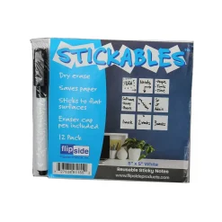 Dry Erase*Flipside Dry-Erase Sticky Note, 5" x 5", Dozen (91155)