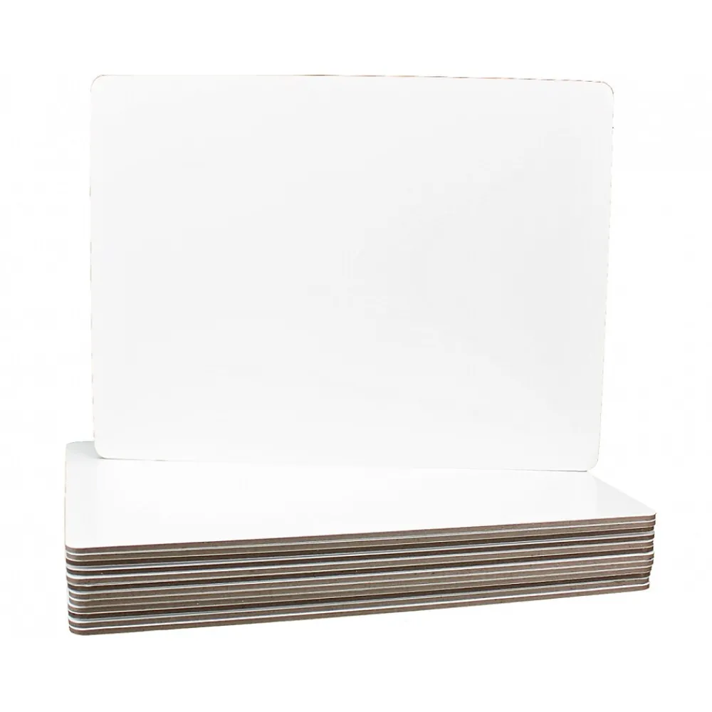 Dry Erase*Flipside Dry-Erase Whiteboard, 9" x 12", 12/Pack (11277)