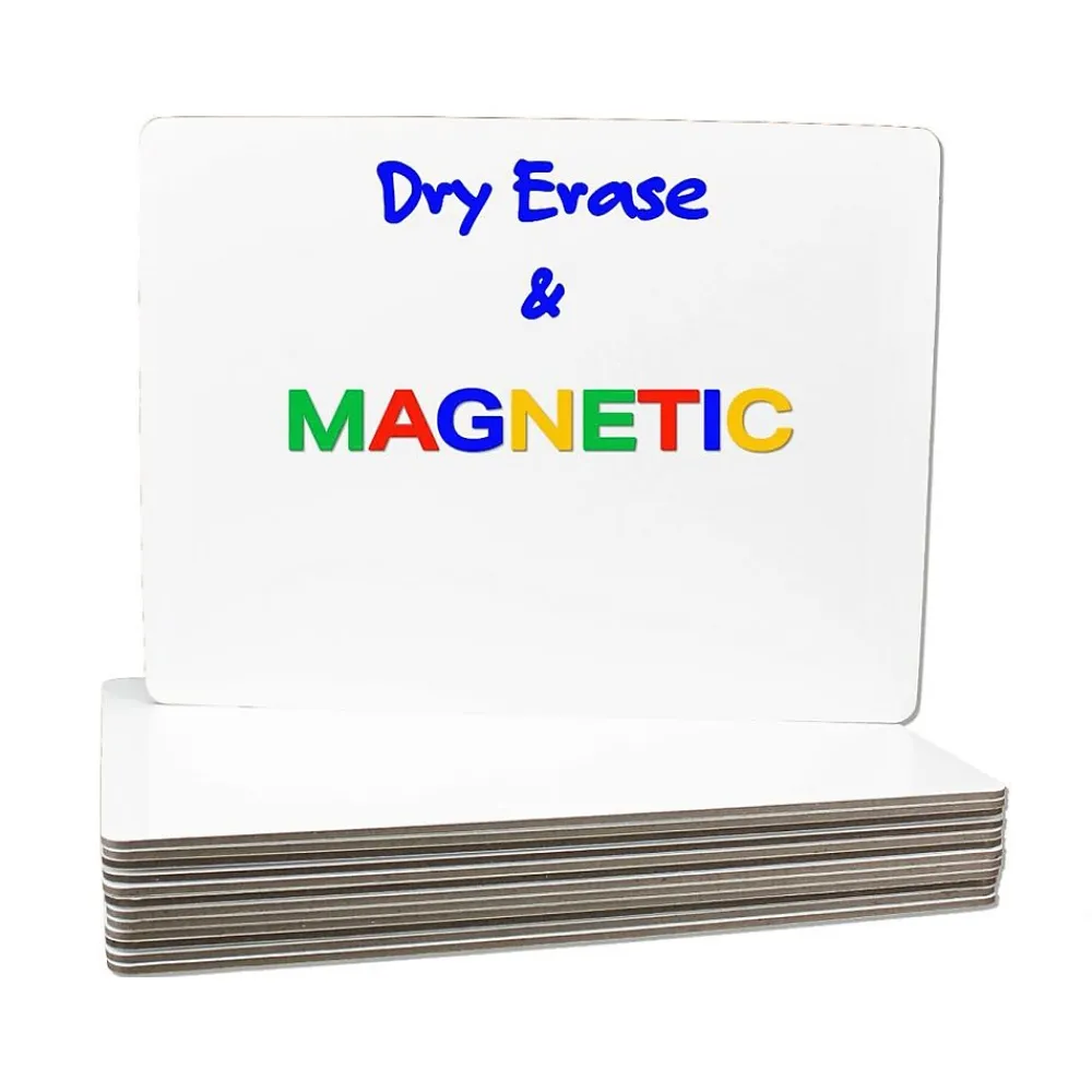 Dry Erase*Flipside Dry-Erase Whiteboard, 9" x 12", 12/Pack (11277)