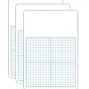 Dry Erase*Flipside Products 1/2" Graph w/Work Space Melamine Dry-Erase Whiteboard, 11" x 16", Pack of 3 (FLP11162-3)