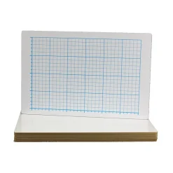 Dry Erase*Flipside Quadrant Grid Dry-Erase Whiteboard, 1' x 1.5', 12/Pack (22012)