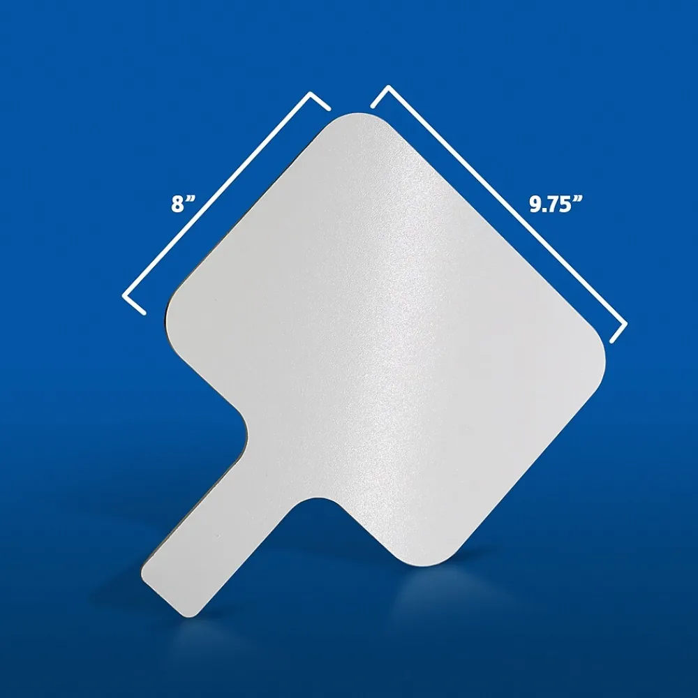 Dry Erase*Flipside Rectangular Dry-Erase Writing Paddle, 24/Set (10040)