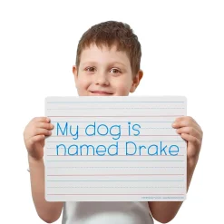 Dry Erase*Flipside Ruled Double-Sided Dry-Erase Whiteboard, 9