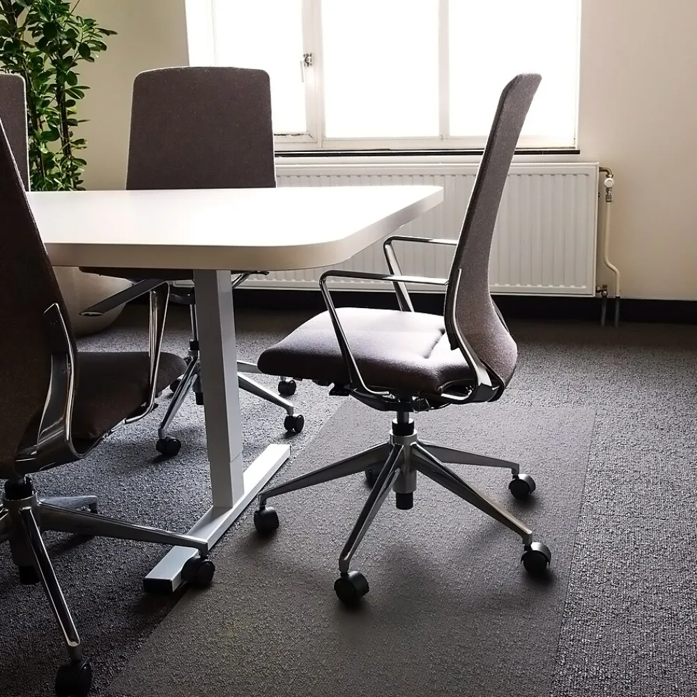 Chair Mats*Floortex Advantagemat Carpet Chair Mat, 48" x 118", Designed for Low-Pile Carpet, Clear PVC (FR1130025EV)