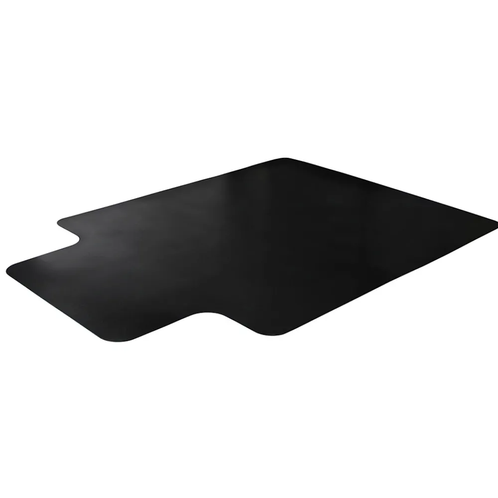 Chair Mats*Floortex Advantagemat Chair Mat with Lip, 45" x 53", Designed for Low-Pile Carpet, Black Vinyl (FR114553LLBV)