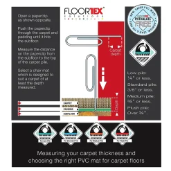 Chair Mats*Floortex Advantagemat Chair Mat with Lip, 45