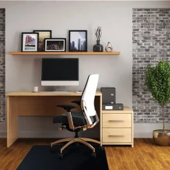 Chair Mats*Floortex Advantagemat Hard Floor Chair Mat, 48" x 60", Black Vinyl (FR124860HEBV)