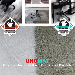 Chair Mats*Floortex Cleartex Unomat Carpet & Hard Floor Chair Mat with Lip, 35