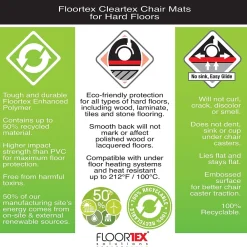 Chair Mats*Floortex Evolutionmat Hard Floor Chair Mat, 48