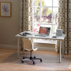 Chair Mats*Floortex Hometex 30" x 48" Rectangular Floor Mat for Hard Floors, Vinyl (FRHMCH12075EV)