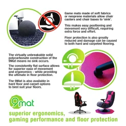 Chair Mats*Floortex 9Mat Carpet Gaming Chair Mat, 38